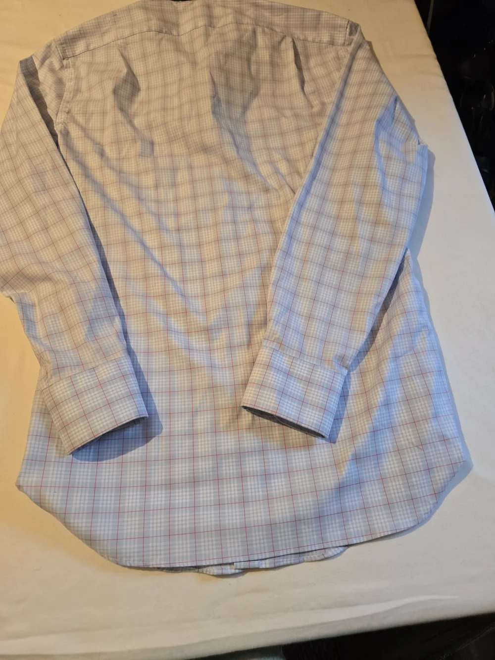 J. Crew Men's Light Blue and Pink Plaid Button-Down Shirt